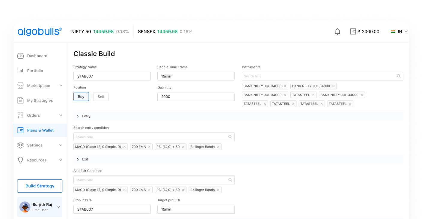No-Code Strategy Builder: Open the Market to Everyone